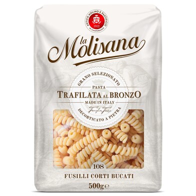 Fusilli corti bucati La molisana 500 g-0 Fusilli corti bucati La molisana 500 g-0