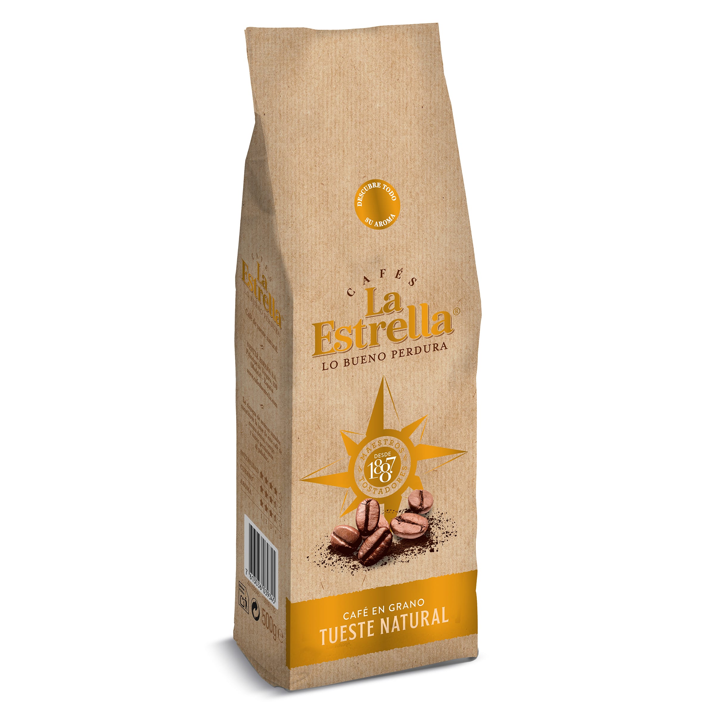 Café en grano natural La estrella bolsa 500 g