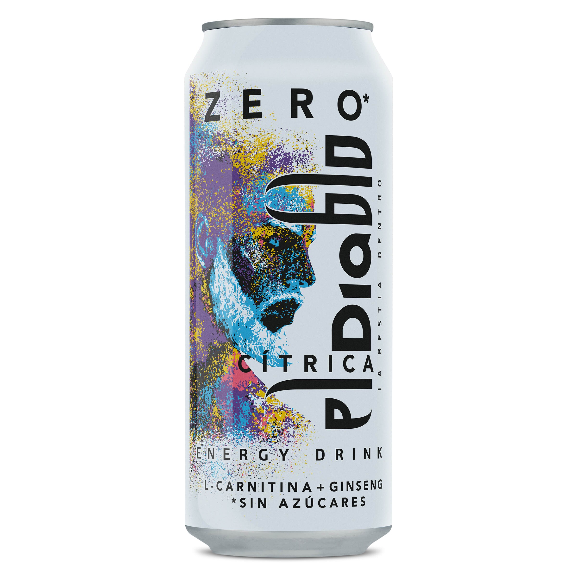 Bebida energética zero cítrica El diablo de Dia lata 500 ml