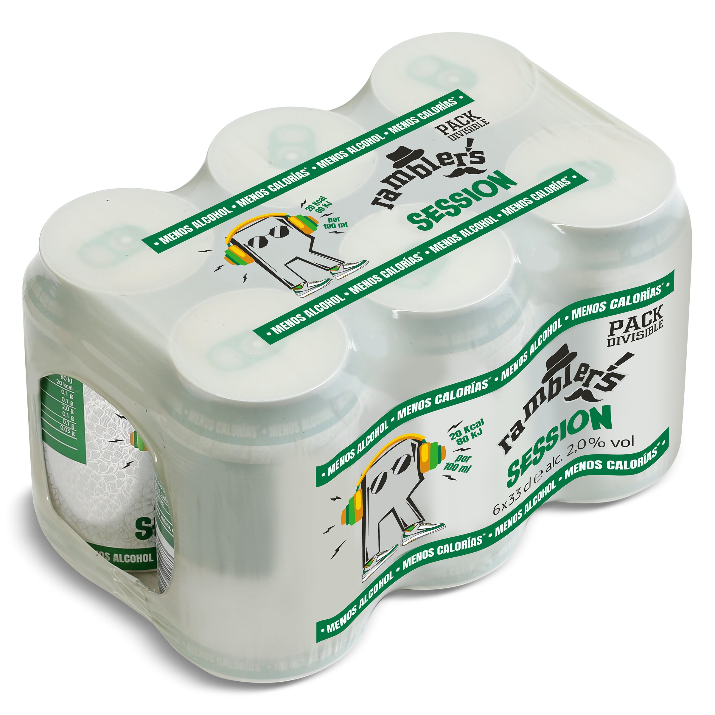 Cerveza baja en calorías session Ramblers de Dia pack 6 x 33 cl