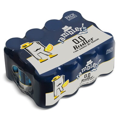 Cerveza radler con zumo de limón 0,0% Ramblers de Dia pack 12 x 33 cl-0 Cerveza radler con zumo de limón 0,0% Ramblers de Dia pack 12 x 33 cl-0