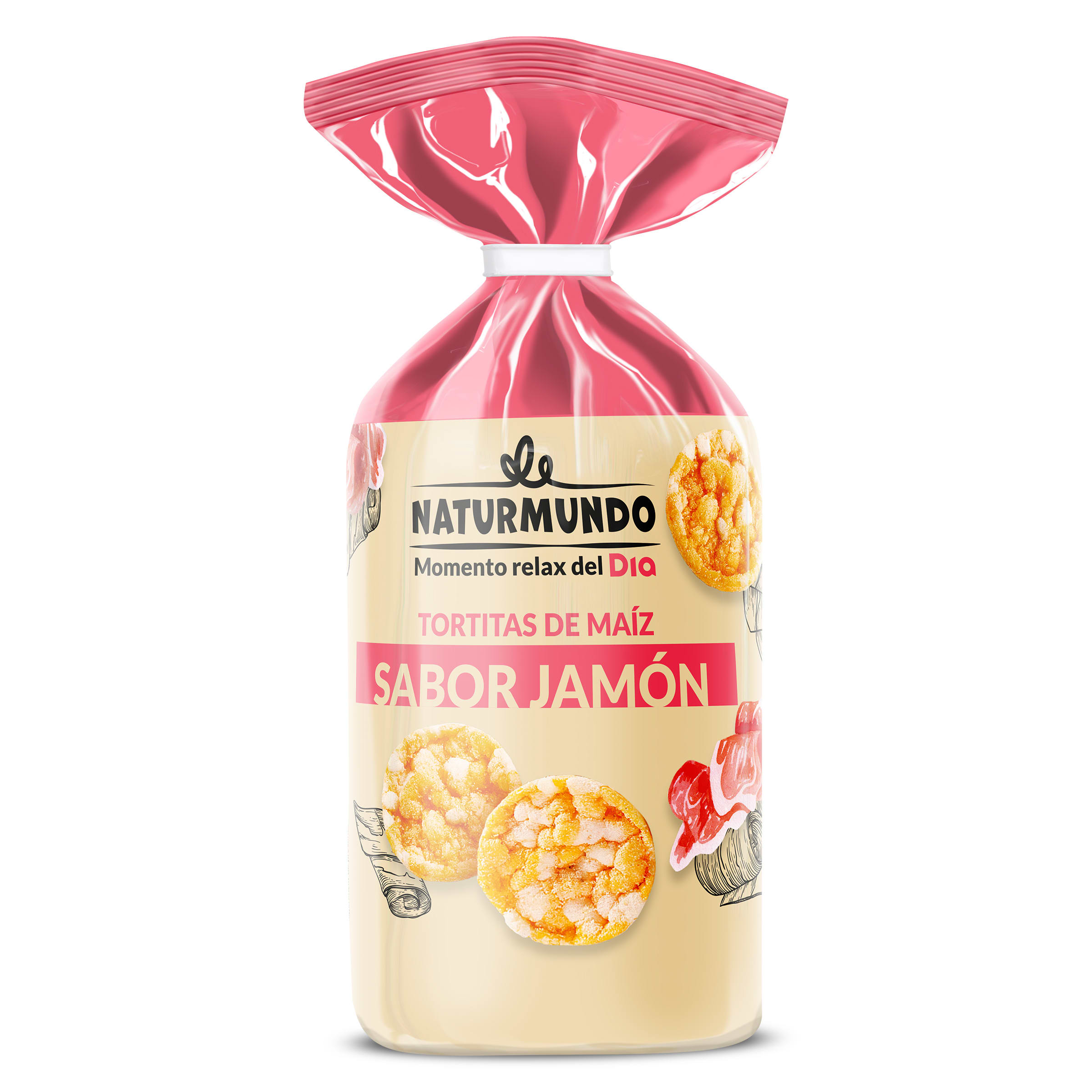 Tortitas sabor jamón Dia Naturmundo 123 g