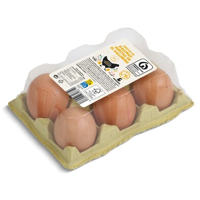 Huevos extragrandes L/XL de gallinas criadas en suelo Dia 6 unidades-0 Huevos extragrandes L/XL de gallinas criadas en suelo Dia 6 unidades-0