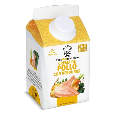 Crema de pollo con verduras Dia Al Punto 500 ml-0 Crema de pollo con verduras Dia Al Punto 500 ml-0
