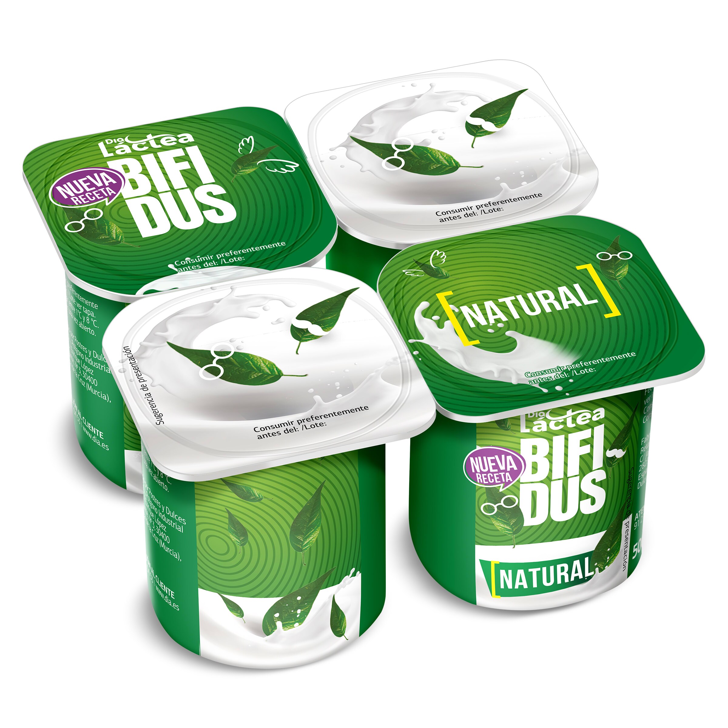 Cremoso natural Dia Láctea pack 4 x 125 g
