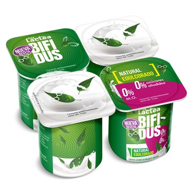 Bífidus natural edulcorado doble 0% Dia Láctea pack 4 x 125 g-0 Bífidus natural edulcorado doble 0% Dia Láctea pack 4 x 125 g-0