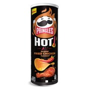 Snack de patata sabor hot spicy fried chicken Pringles bote 165 g