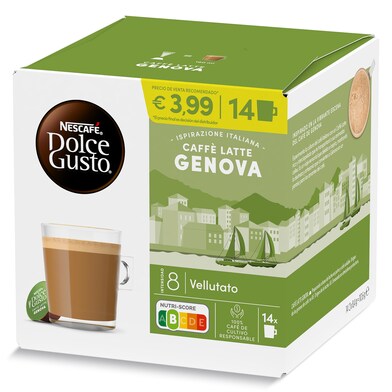 Café con leche en cápsulas Genova Nescafé Dolce Gusto caja 14 unidades-0 Café con leche en cápsulas Genova Nescafé Dolce Gusto caja 14 unidades-0