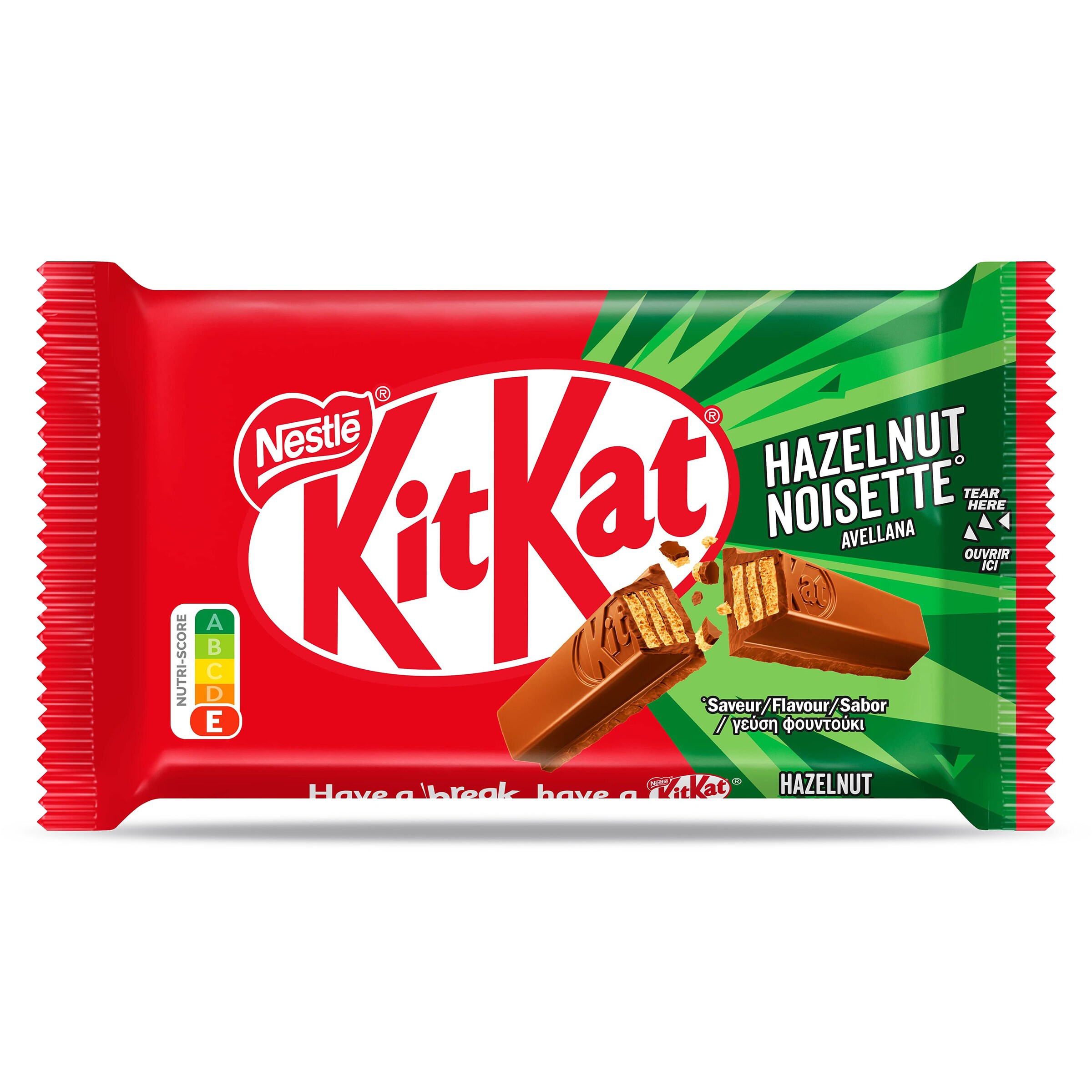 Barritas de galleta recubiertas sabor avellana Kit Kat bolsa 41.5 g