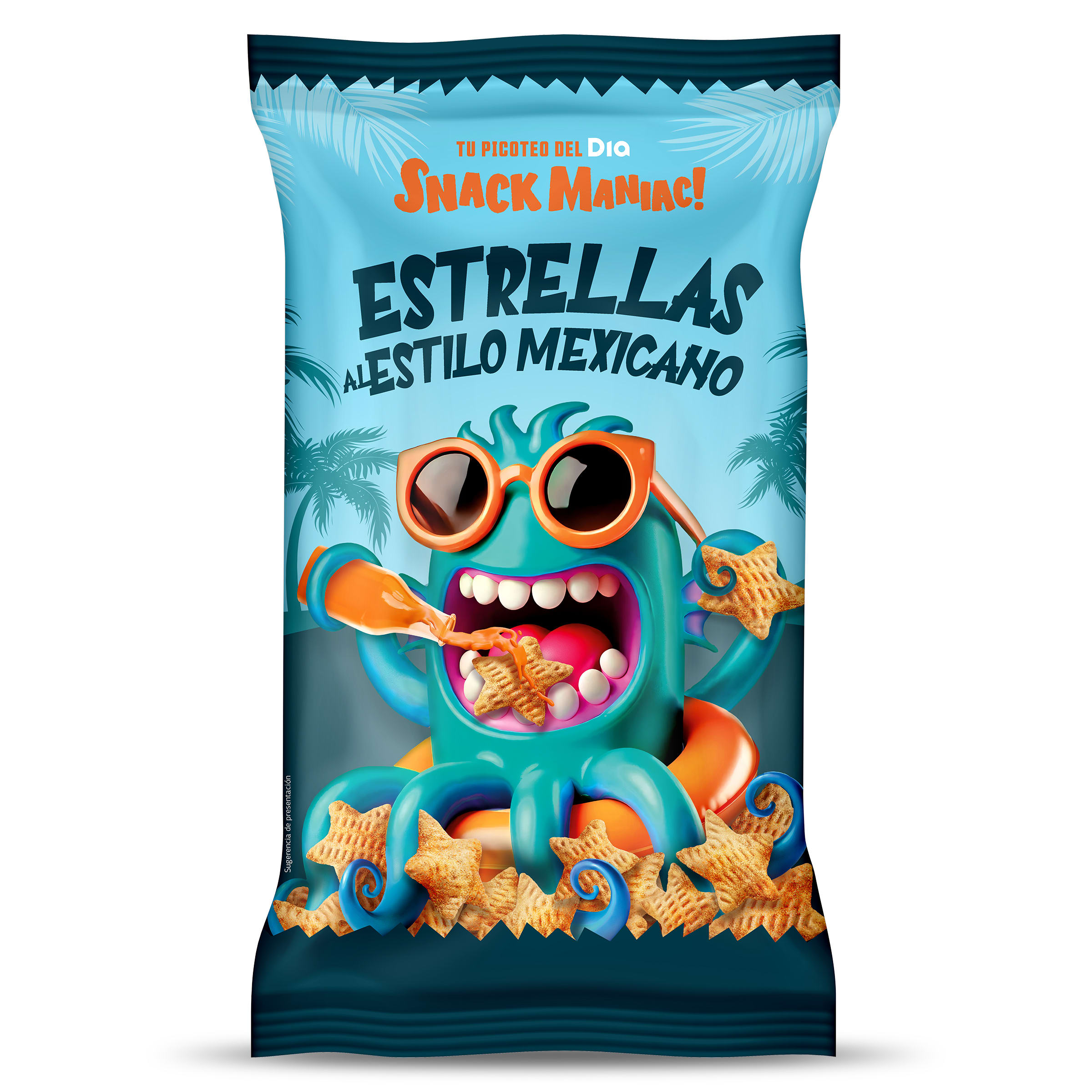 Estrellas al estilo mexicano Snack Maniac de Dia bolsa 100 g