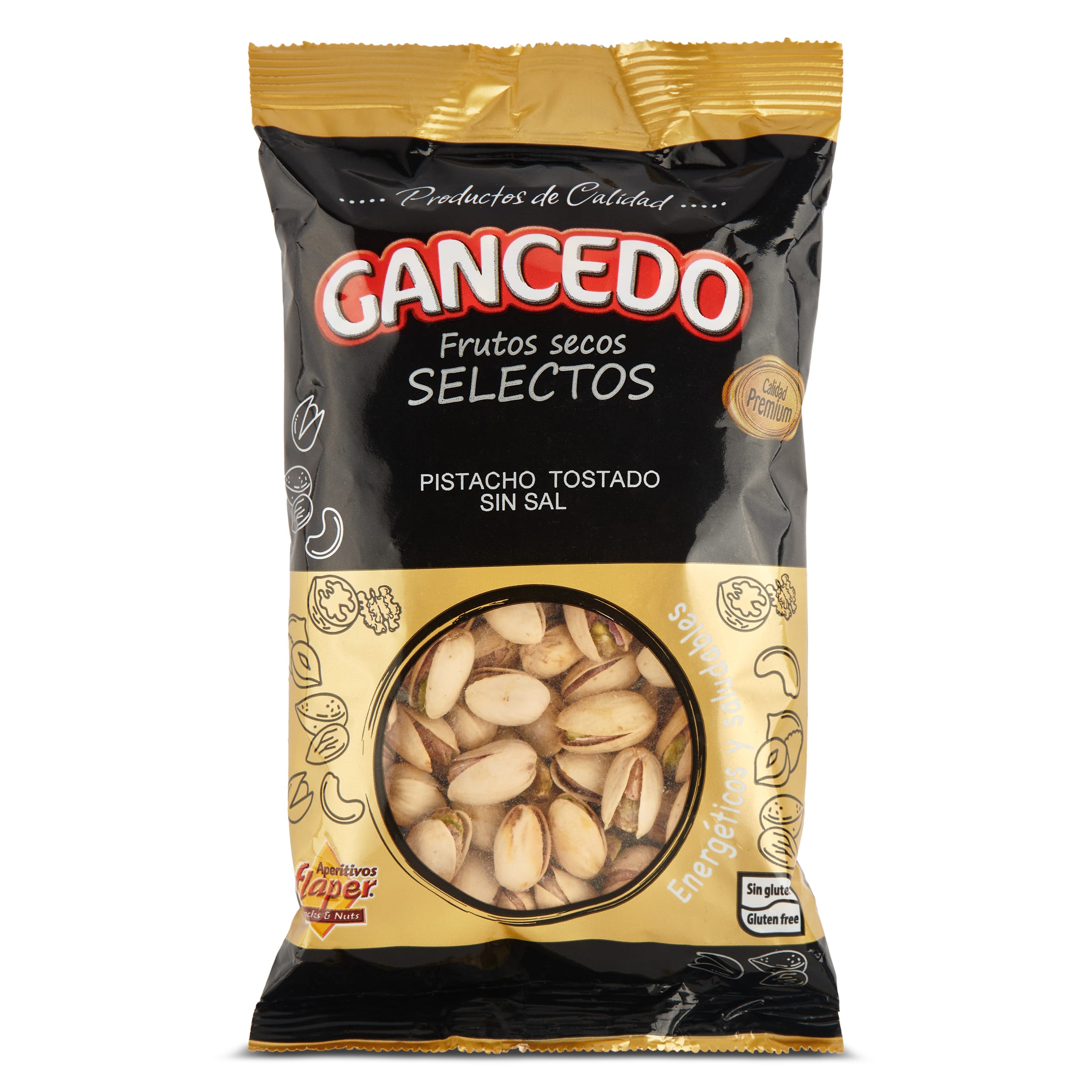 Pistachos tostados sin sal Gancedo bolsa 250 g