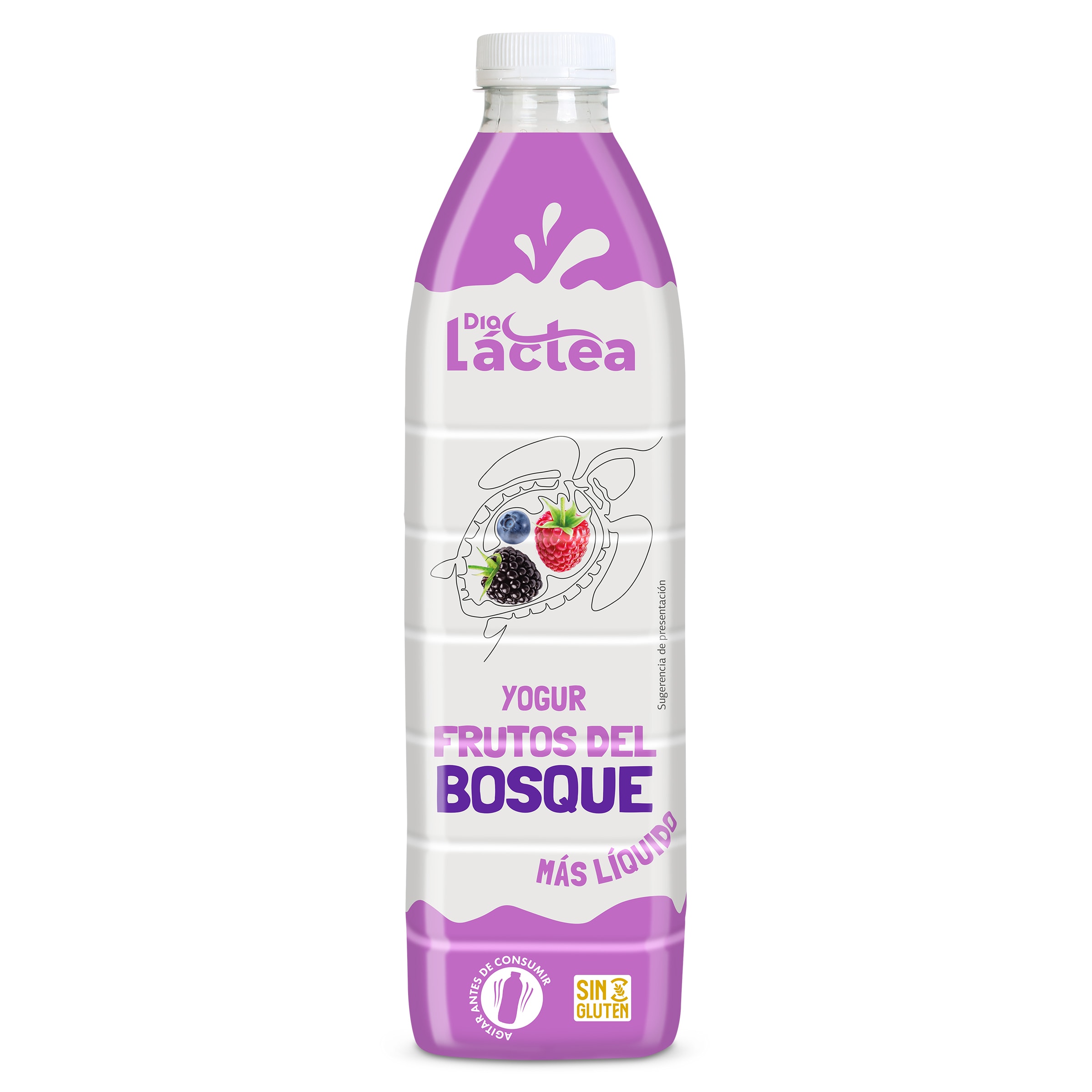 Yogur líquido sabor frutos del bosque Dia Láctea botella 1.5 Kg
