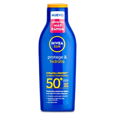 Crema solar protege & hidrata SPF 50+ Nivea 200 ml-0 Crema solar protege & hidrata SPF 50+ Nivea 200 ml-0
