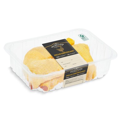 Cuarto trasero de pollo certificado Selección de Dia bandeja 800 g aprox.-0 Cuarto trasero de pollo certificado Selección de Dia bandeja 800 g aprox.-0