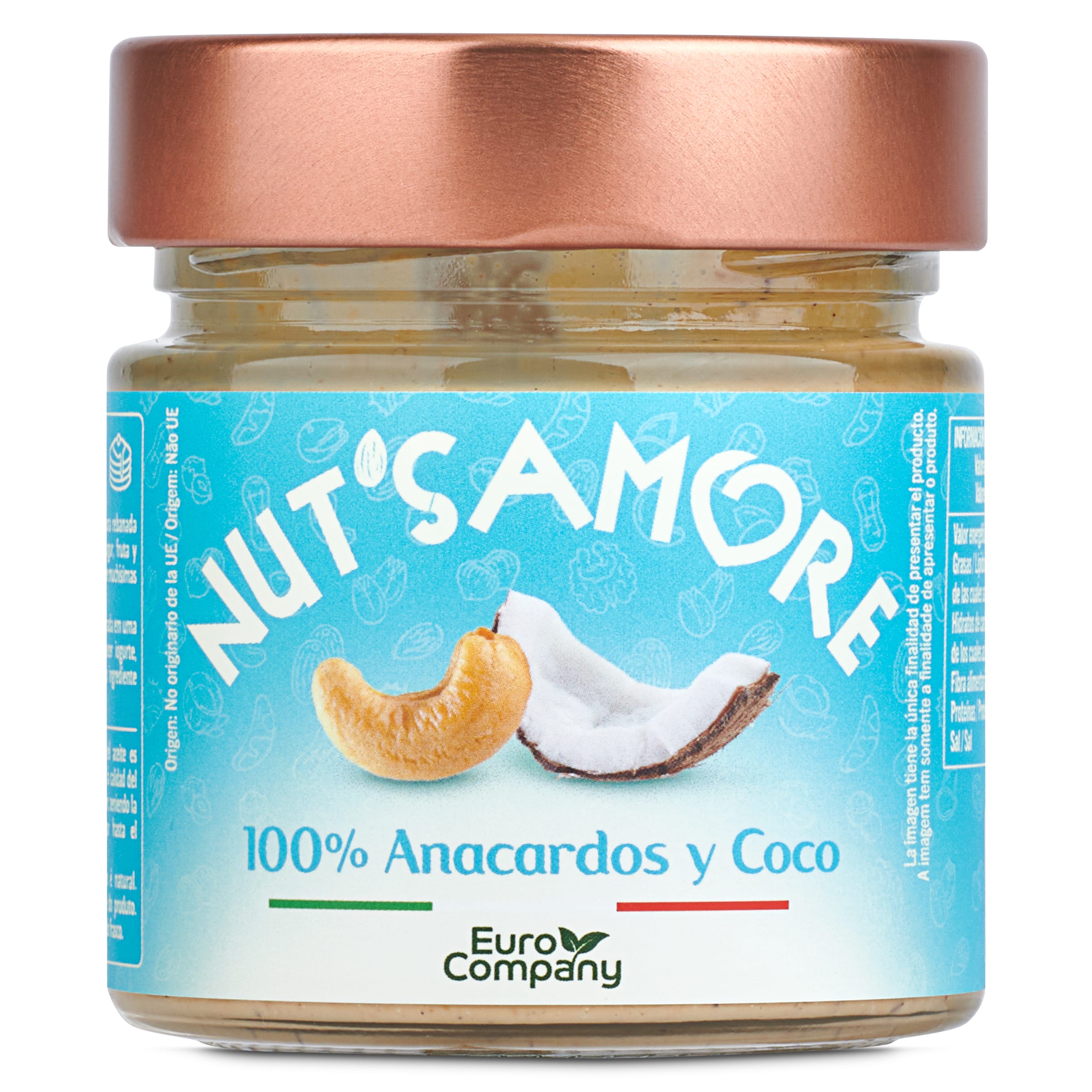 Crema de anacardos y coco Nut's amore bote 175 g