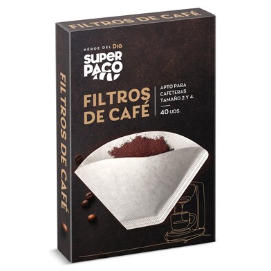 Filtros de café Super Paco de Dia caja 40 unidades-0 Filtros de café Super Paco de Dia caja 40 unidades-0