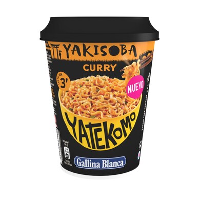 Noodles curry yakisoba Gallina Blanca Yatekomo 93 g-0 Noodles curry yakisoba Gallina Blanca Yatekomo 93 g-0