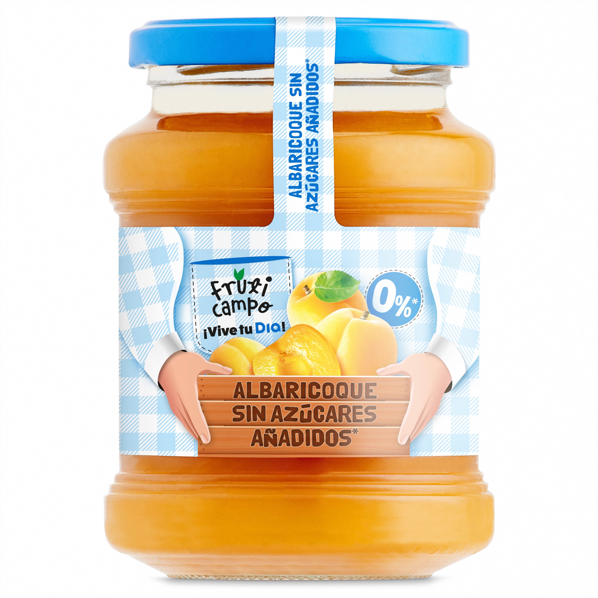 Mermelada de albaricoque 0% sin azúcares añadidos Fruticampo de Dia frasco 330 g