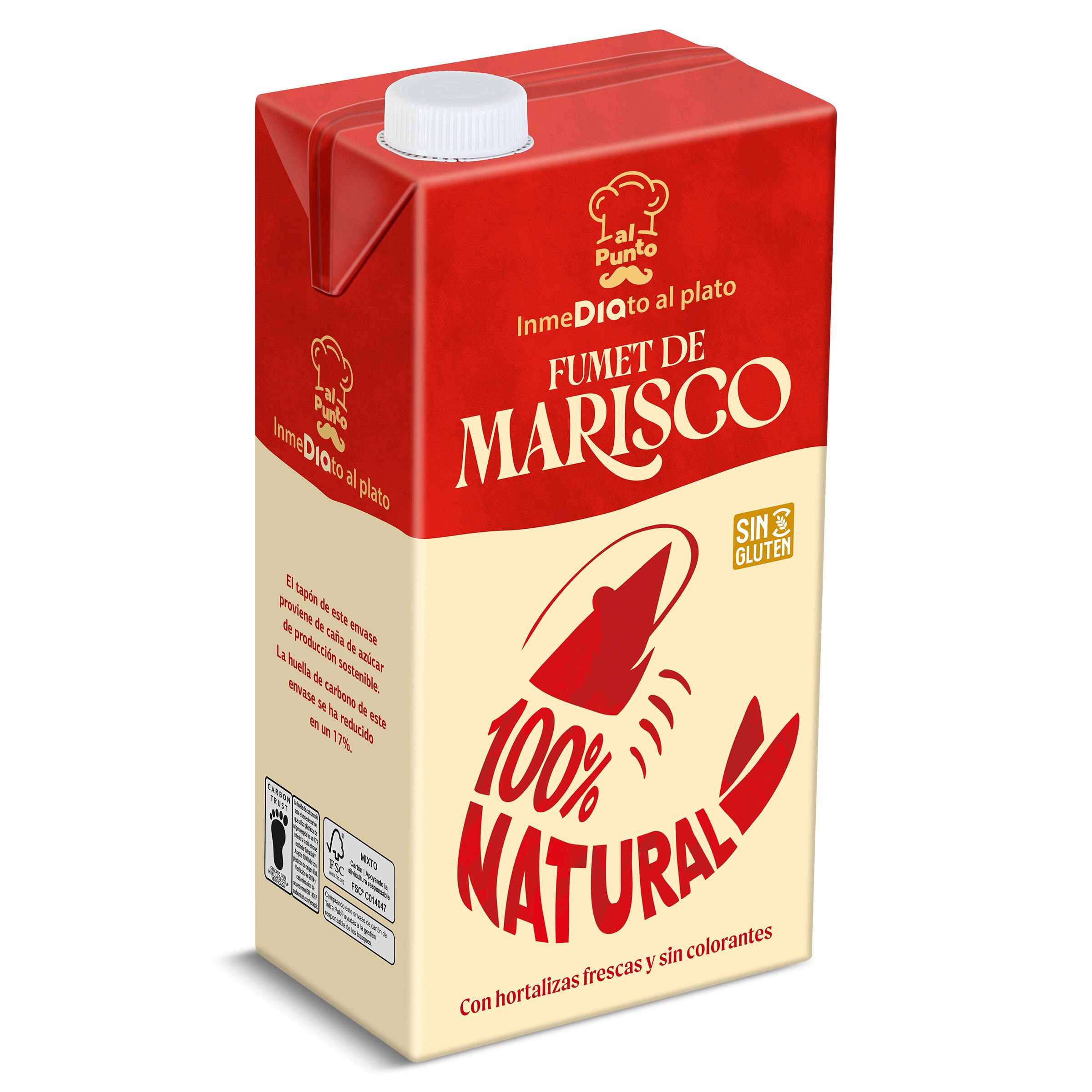 Fumet de marisco 100% natural Al Punto Dia brik 1 l