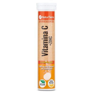 Vitamina C + Zinc Natur Tierra tubo 20 unidades-0 Vitamina C + Zinc Natur Tierra tubo 20 unidades-0