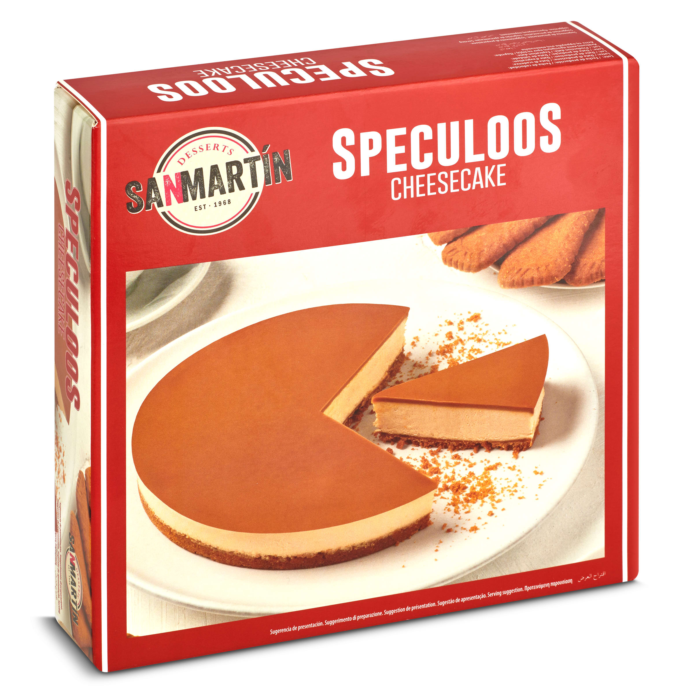 Tarta speculoos cheesecake San Martín caja 350 g
