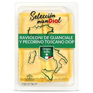 Pasta fresca ravioloni de guanciale y peccorino Dia Selección Mundial 250 g-0 Pasta fresca ravioloni de guanciale y peccorino Dia Selección Mundial 250 g-0