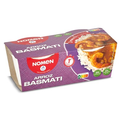 Vasos de arroz basmati Nomen 2 x 125 g-0 Vasos de arroz basmati Nomen 2 x 125 g-0