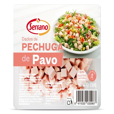 Pechuga de pavo en dados Serrano 150 g-0 Pechuga de pavo en dados Serrano 150 g-0