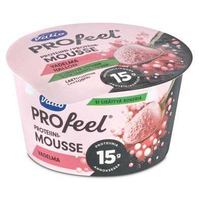 Mousse de frambuesa alta en proteínas Valio vaso 150 g-0 Mousse de frambuesa alta en proteínas Valio vaso 150 g-0