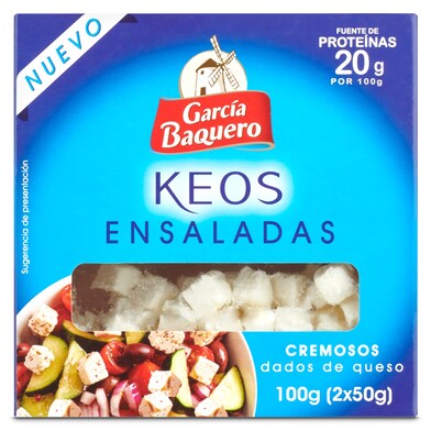 Queso en dados para ensaladas García Baquero tarrina 2 x 50 g-0 Queso en dados para ensaladas García Baquero tarrina 2 x 50 g-0