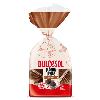 Magdalenas al cacao Dulcesol bolsa 350 g-0 Magdalenas al cacao Dulcesol bolsa 350 g-0