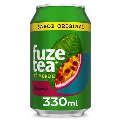 Refresco de té verde maracuyá Fuze tea lata 33 cl-0 Refresco de té verde maracuyá Fuze tea lata 33 cl-0