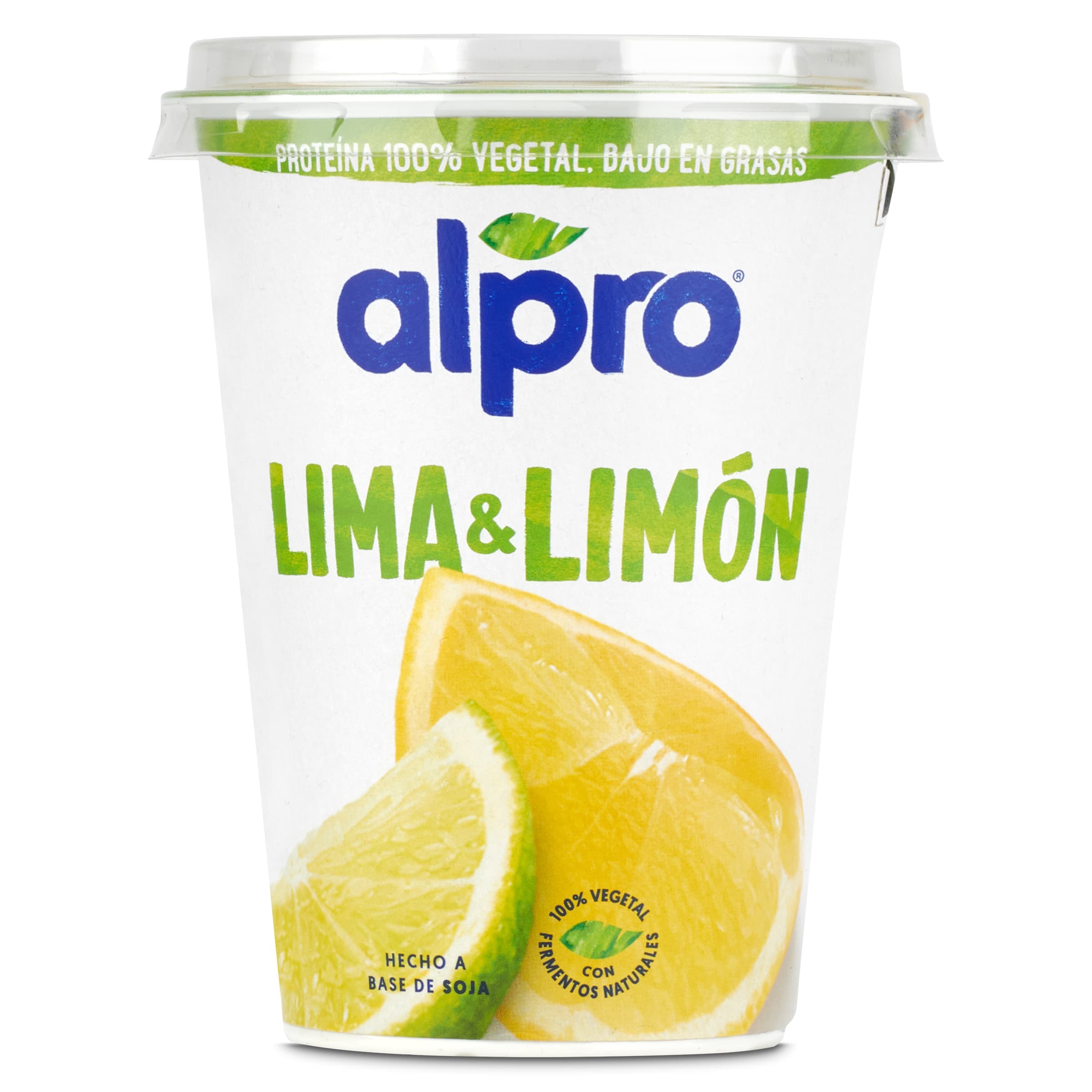Yogur de soja lima limón Alpro vaso 400 g
