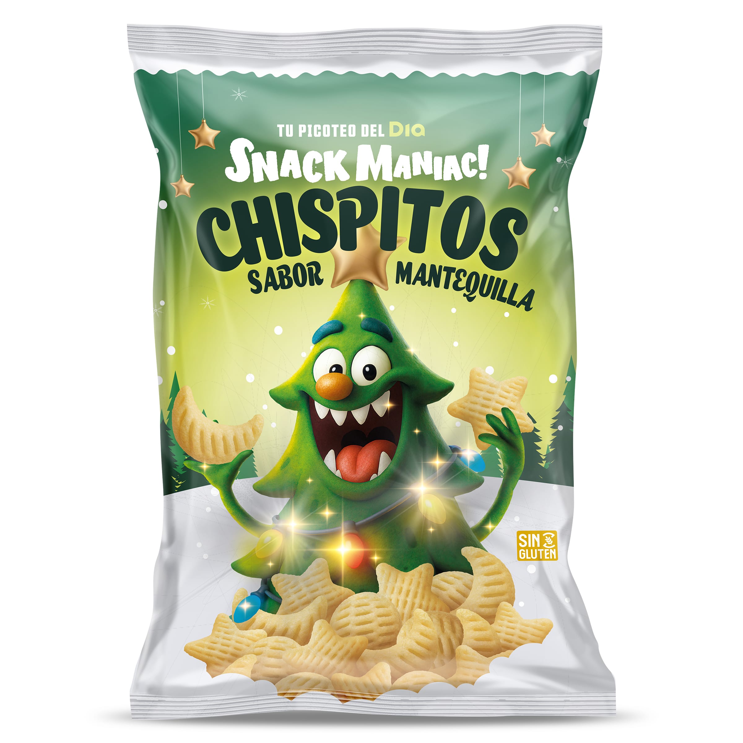 Chispitos sabor mantequilla Snack Maniac de Dia bolsa 100 g