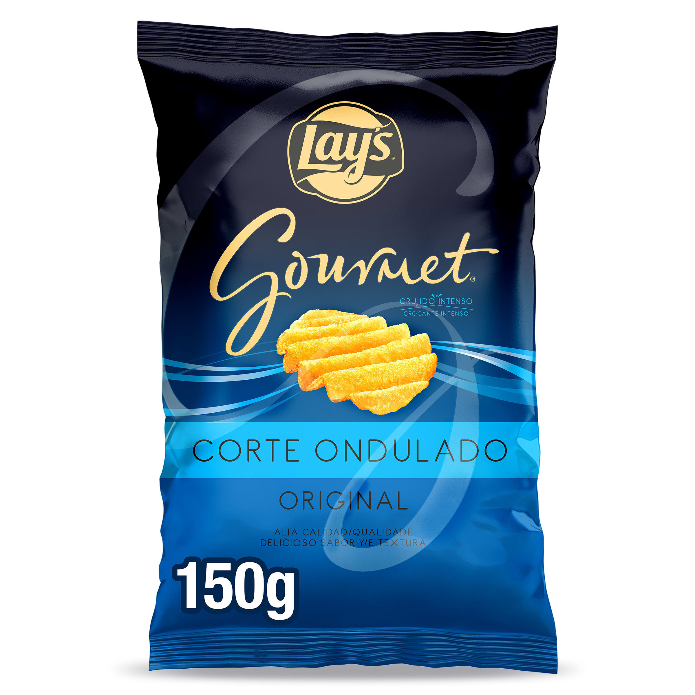 Patatas fritas gourmet wavy sal Lay's bolsa 150 g