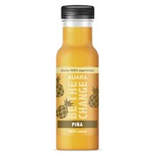 Zumo de piña 100% exprimido Auara botella 33 cl