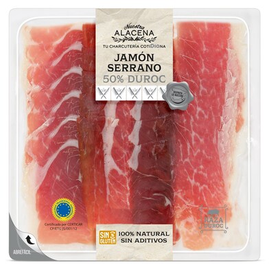 Jamón serrano 50% Duroc Dia Nuestra Alacena 90 g-0 Jamón serrano 50% Duroc Dia Nuestra Alacena 90 g-0