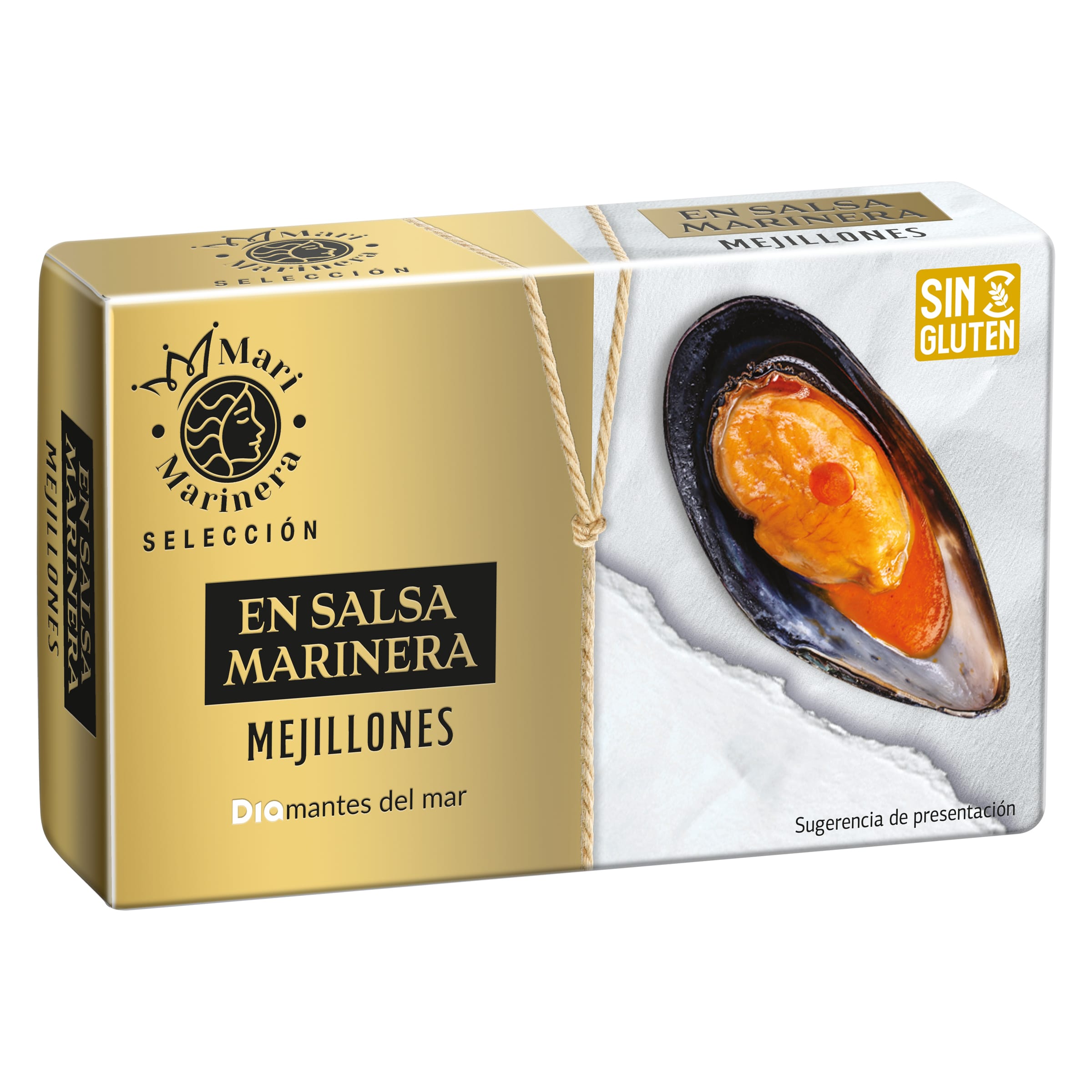 Mejillones en salsa marinera Mari Marinera de Dia lata 65 g