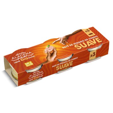 Paté de cerdo suave Dia Nuestra Alacena 3 x 75 g-0 Paté de cerdo suave Dia Nuestra Alacena 3 x 75 g-0