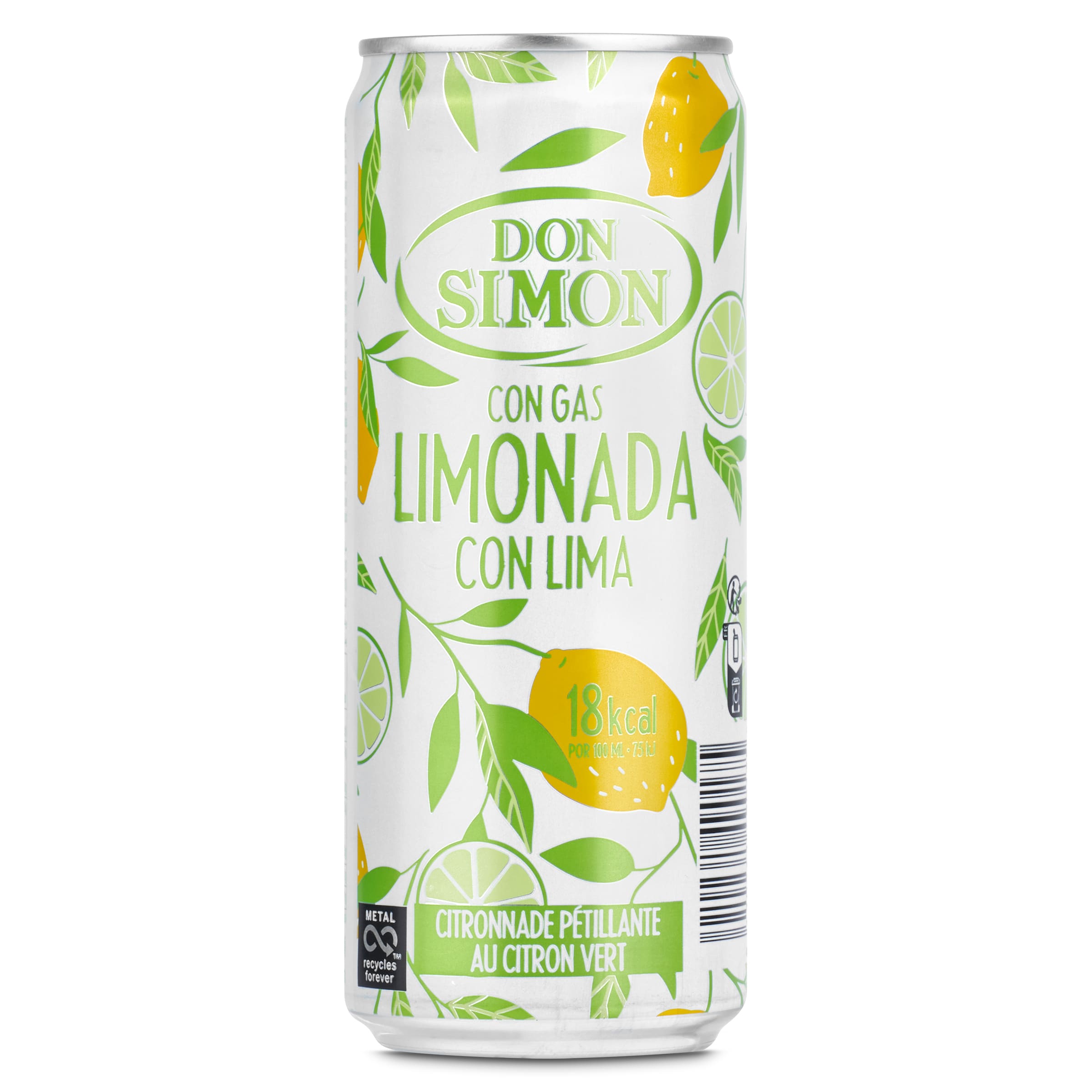 Limonada con lima con gas Don Simón lata 33 cl