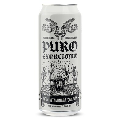Agua con gas vitaminada Puro Exorcismo lata 50 cl-0 Agua con gas vitaminada Puro Exorcismo lata 50 cl-0