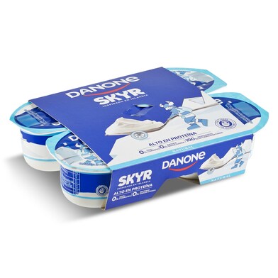 Skyr natural alto en proteínas Danone pack 4 x 100 g-0 Skyr natural alto en proteínas Danone pack 4 x 100 g-0
