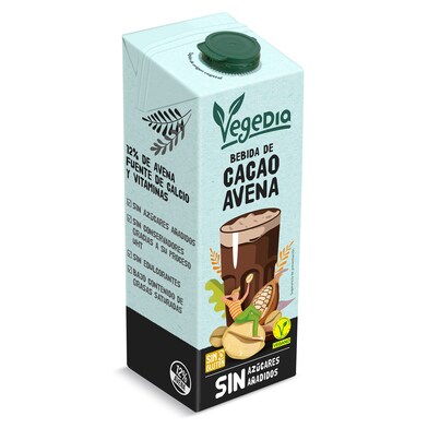 Bebida de avena con cacao Dia Vegedia 1 L-0 Bebida de avena con cacao Dia Vegedia 1 L-0