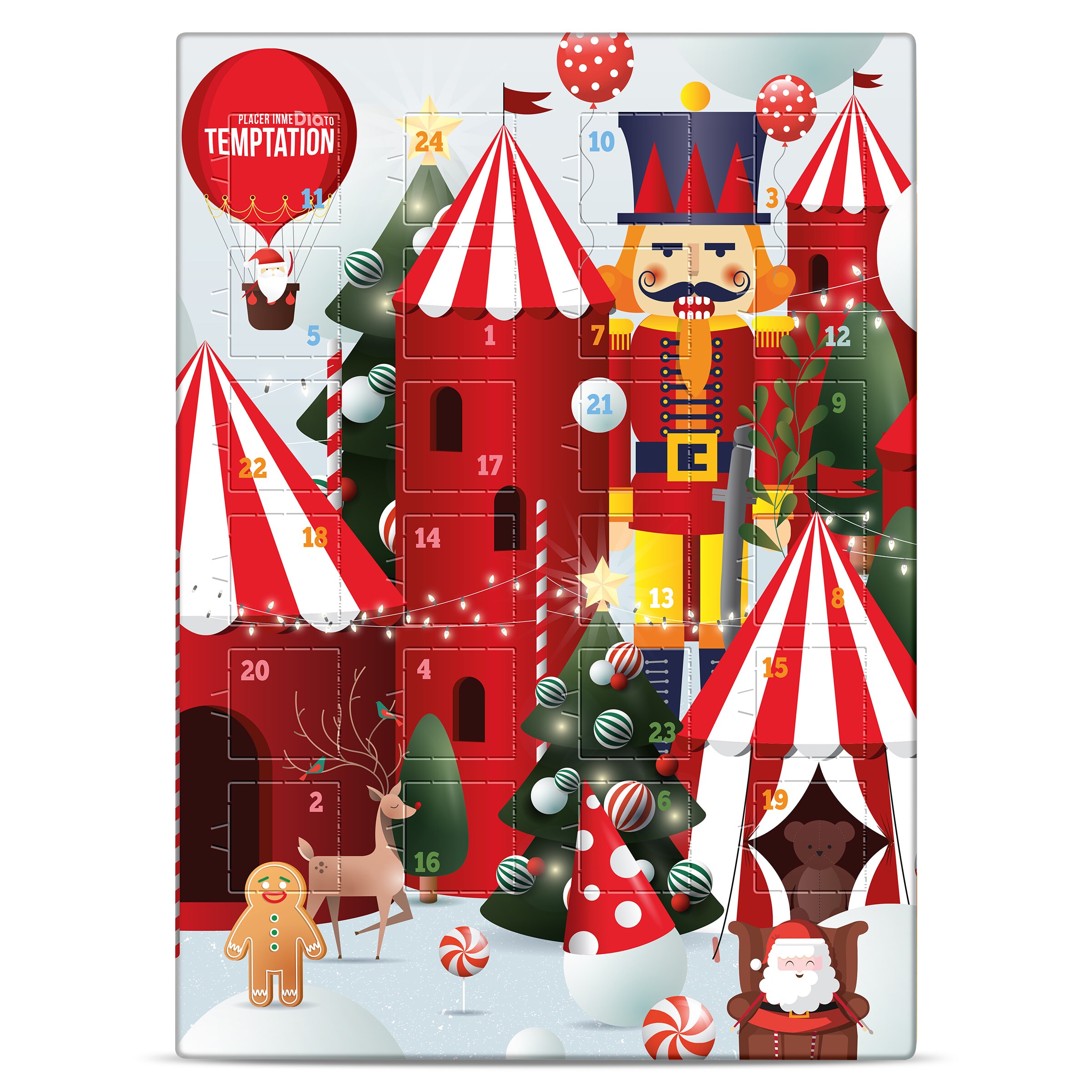 Calendario de adviento chocolate con leche Temptation de Dia caja 75 g