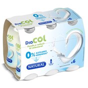 Bebida láctea natural 0% azúcares añadidos Diacol pack 6 x 100 g