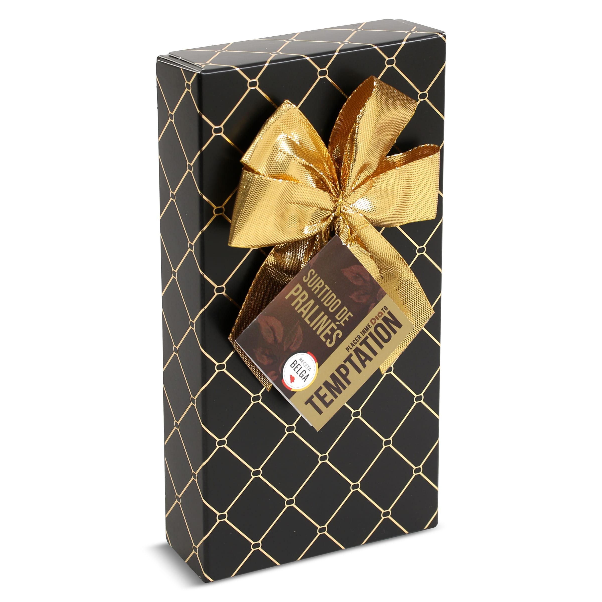 Surtido de bombones de chocolate belga Temptation de Dia caja 100 g