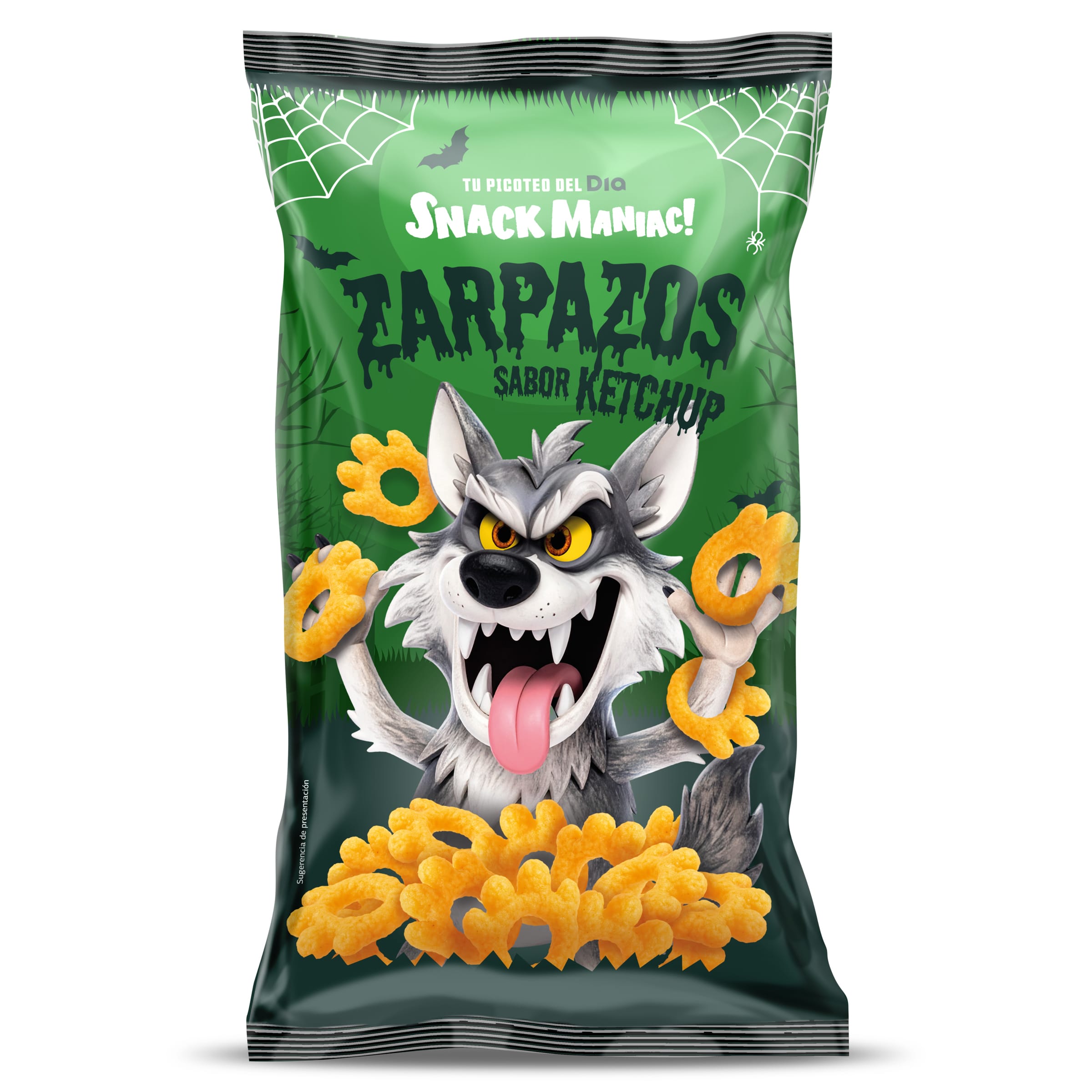 Zarpazos sabor ketchup Snack Maniac de Dia bolsa 80 g