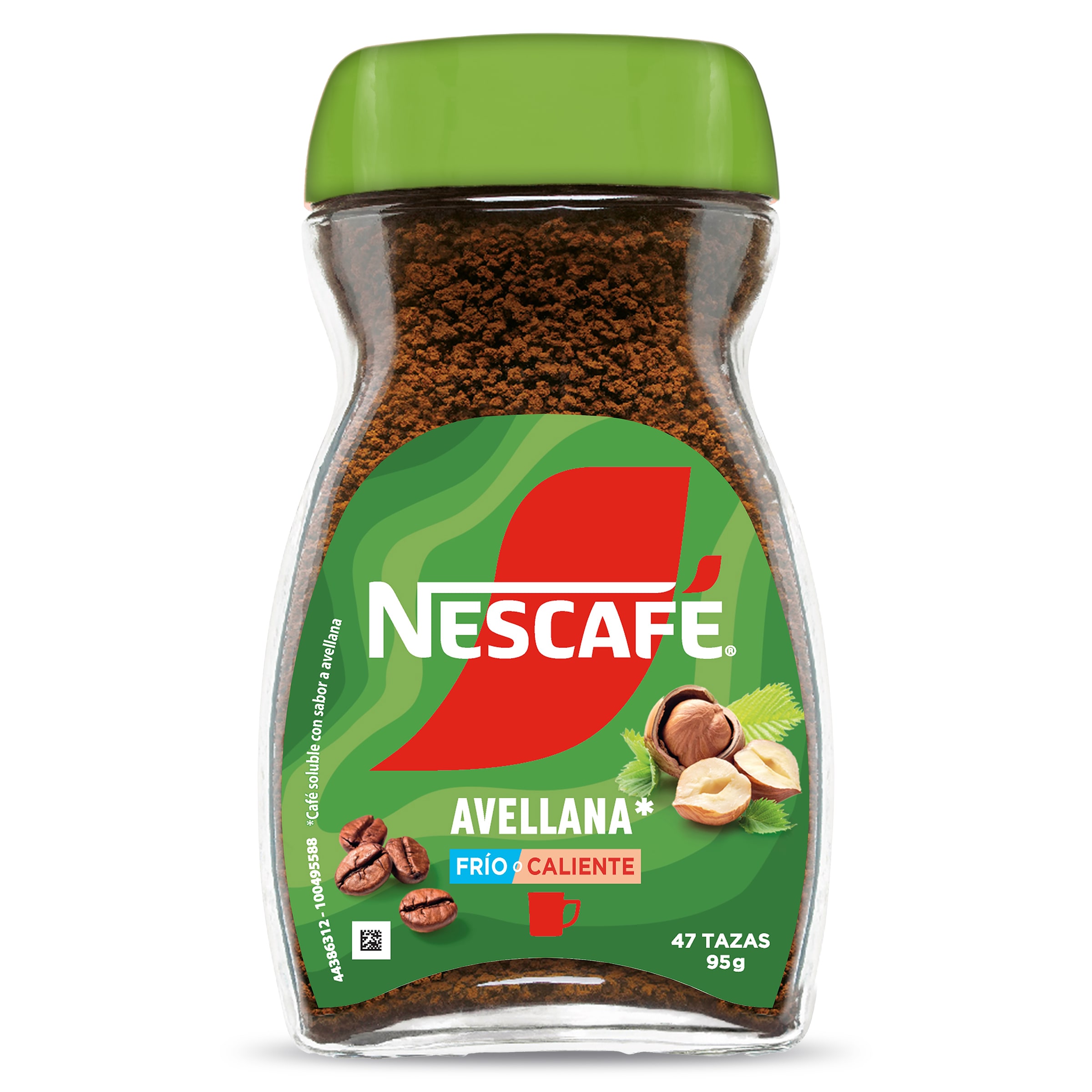 Café soluble sabor avellana Nescafé frasco 95 g