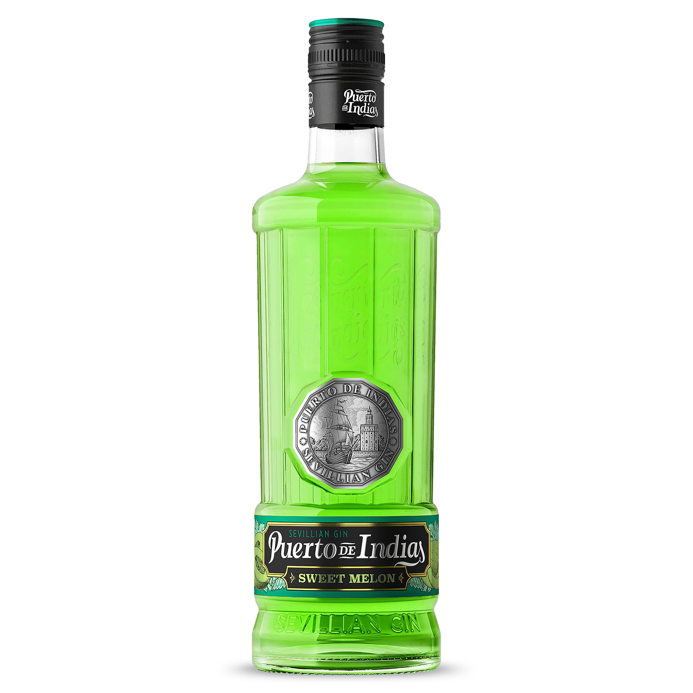 Ginebra sabor melón Puerto de Indias botella 70 cl