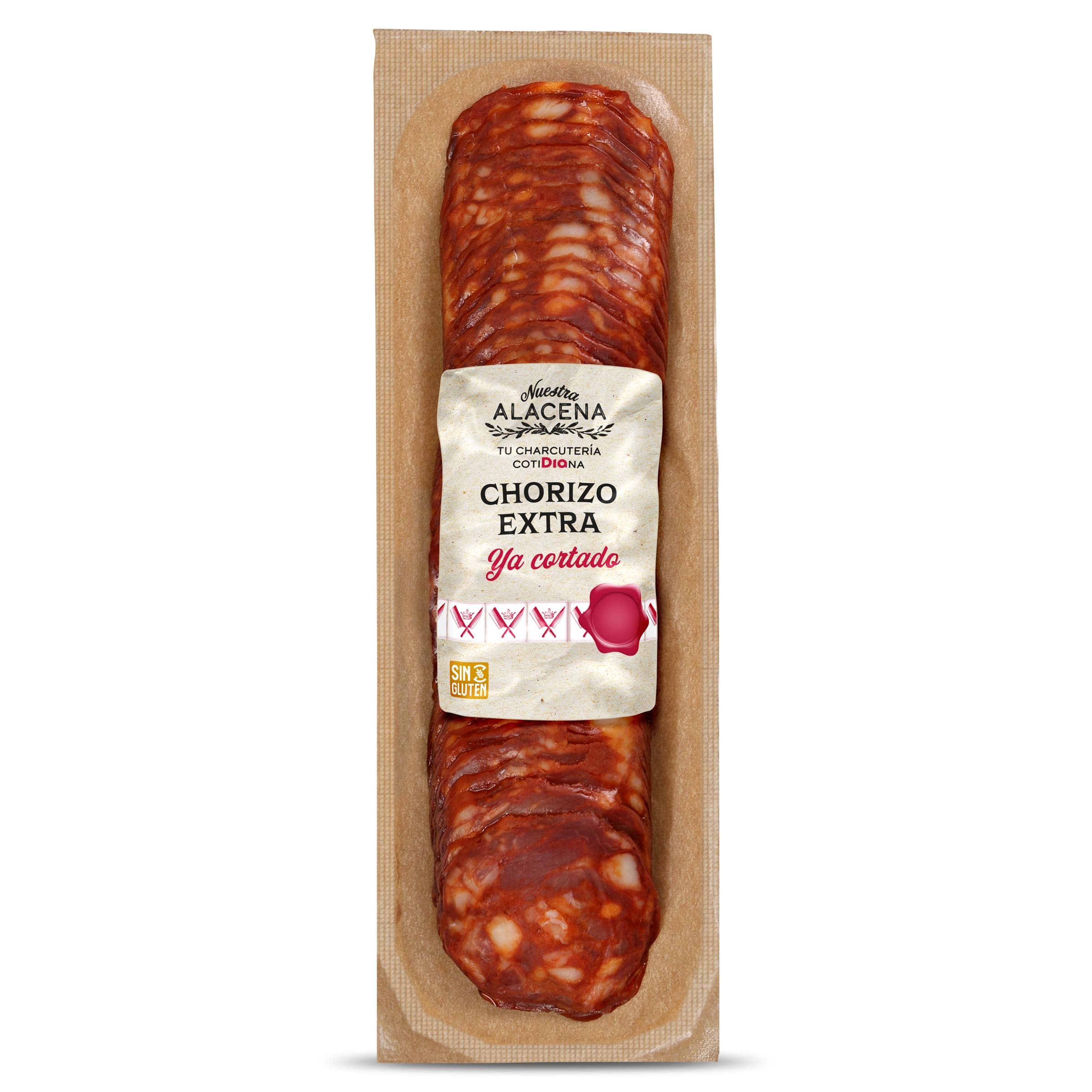 Chorizo ya cortado Dia Nuestra Alacena 200 g